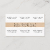 ライトウッド背景名刺 名刺 (裏面)