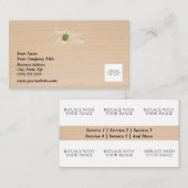 ライトウッド背景名刺 名刺 (正面/裏面)