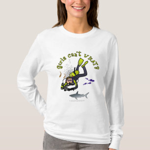 ライトウーマンスキューバダイバー Tシャツ