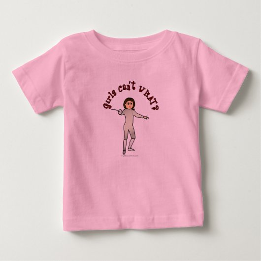 ライトウーマンフェンシング ベビーTシャツ (正面)