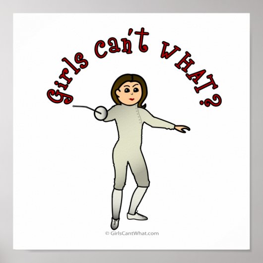 ライトウーマンフェンシング ポスター (正面)