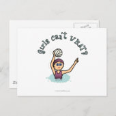 ライトウーメンズウォーターポロプラーヤー ポストカード (正面/裏面)