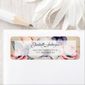 ライトウ素朴ッド夏の花とブルーベリー ラベル (インサイチュ)