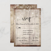 ライトウ素朴ンド&ライトRSVP（メニュー付き） 出欠カード (正面/裏面)