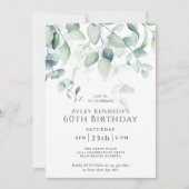 ライトエアリーユーカリ60thバースデーパーティー 招待状 (正面)