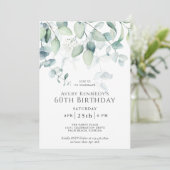 ライトエアリーユーカリ60thバースデーパーティー 招待状 (スタンド正面)