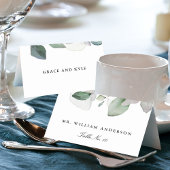 ライトエアリー水彩植物又は結婚宴会 テーブルナンバー