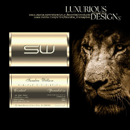 ライトエレガントゴールデンきらめくオプティクス3Dモノグラム 名刺