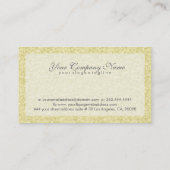 ライトエレガント金ゴールドトーングリッターとスパーク2 名刺 (裏面)