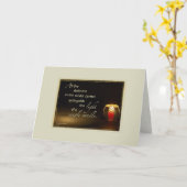 ライトオブキャンドル悔やみや弔慰 カード (黄色い花)