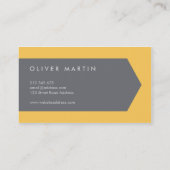 ライトオレンジとグレーのモダンプロフェッショナル 名刺 (裏面)