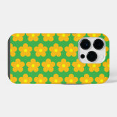 ライトオレンジの花 iPhoneケース (裏面横)