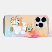 ライトオレンジアニメ iPhoneケース (裏面横)