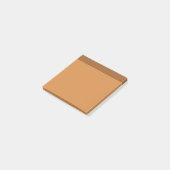 ライトオレンジブラウンカラーミニマリストポストイットノート ポストイット (アングル)