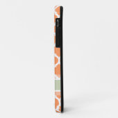 ライトオレンジ&ライトミントラティス名前をカスタムする Case-Mate iPhoneケース (裏面/左)