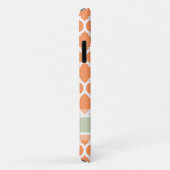 ライトオレンジ&ライトミントラティス名前をカスタムする Case-Mate iPhoneケース (裏面/右)