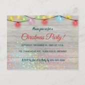 ライトオンライトウッドクリスマスパーティー インビテーションポストカード (正面)