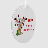 ライトオン〔雄ジカの〕枝角 オーナメント (正面)