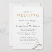 ライトオークウッドモダン 招待状 (正面)