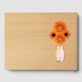 ライトオ素朴レンジフローラメイスンジャー結婚ズ ゲストブック (裏面)