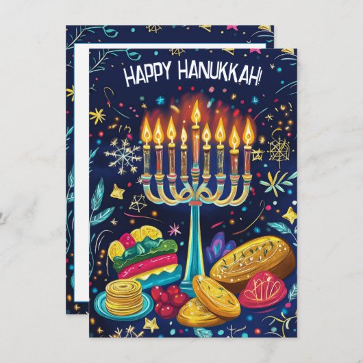 ライトカスタムの文字フェスティバル喜び。 シーズンカード (正面/裏面)