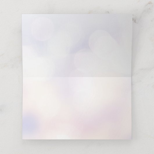 ライトカッコいい付き青いクリスマスきらめくの木 プレイスカード (内部開封)