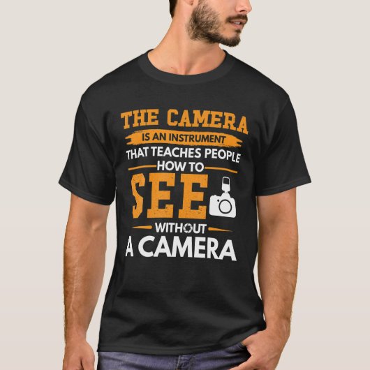 ライトカメラアクションカメラマン Tシャツ (正面)
