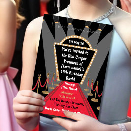 ライトカメラアクションムービープレミア誕生日パーティー 招待状