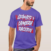 ライトカメラ牽引通りドラッグレースt tシャツ (正面)