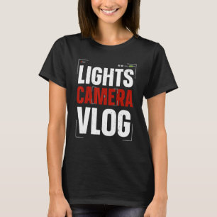 ライトカメラVlogソーシャルメディアコンテンツクリエーターVl Tシャツ