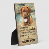 ライトカントリー風のペットメモリアル | 写真の思い出 フォトプラーク (側面)