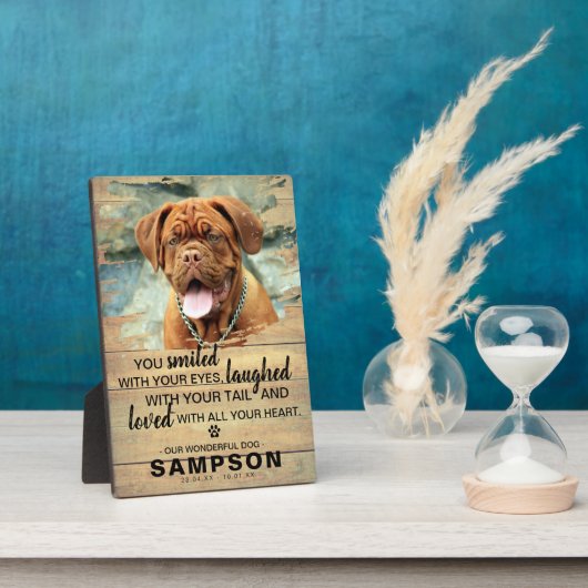 ライトカントリー ルスティック ペットメモリアル | 写真キープセーク フォトプラーク (側面)