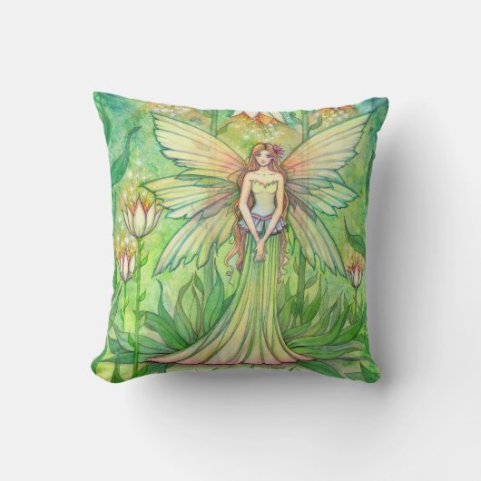 ライトガーデンフェアリーファンタジーアート クッション (正面)