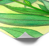 ライトガーデンフラワーフェアリーファンタジーアート ポスター (角)