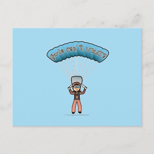 ライトガールスカイダイバー ポストカード (正面)