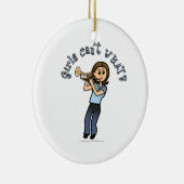 ライトガールトランペット奏者 セラミックオーナメント (右)