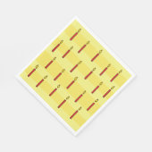 ライトキャンドルおもしろいバースデーパーティー スタンダードランチョンナプキン (角)