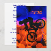 ライトクリスタルと稲妻のBMX 招待状 (正面/裏面)