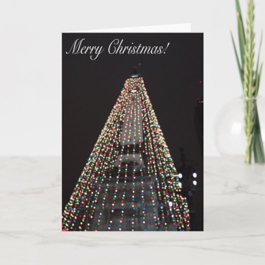 ライトクリスマスカードのインディアナポリスの円 シーズンカード (正面)