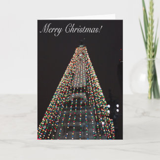 ライトクリスマスカードのインディアナポリスの円 シーズンカード