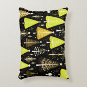 ライトクリスマスツリーパターン アクセントクッション (正面(垂直))