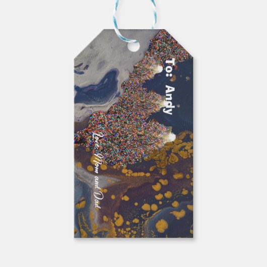 ライトクリスマスツリー ギフトタグ (正面)