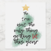 ライトクリスマスパーティー ワインラベル (シングルラベル)