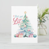 ライトクリスマス招待状 招待状 (スタンド正面)