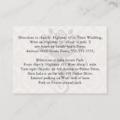 ライトクリームとピンクダマスク エンクロージャーカード (裏面)