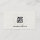 ライトクリームスケールのジャスティスウォーターマークビジネスCa 名刺 (裏面)