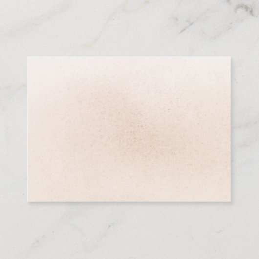 ライトクリームフローラエキゾチックBohoベビーシャワーブックス エンクロージャーカード (裏面)