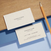 ライトクリームリネンのテクスチャ 名刺