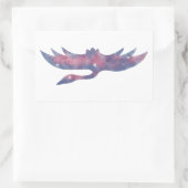 ライトクレーン星景ステッカー 長方形シール (バッグ)