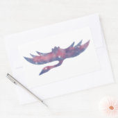 ライトクレーン星景ステッカー 長方形シール (封筒)